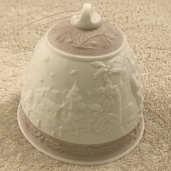 Llardo 1991 Porcelain Christmas Bell Campanita Navidad Made In Spain - Picture 4 of 8
